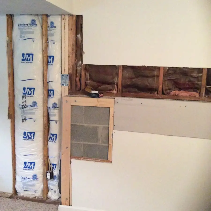 Wall insulation replacement during Contents Cleaning & Restoration in McMinnville